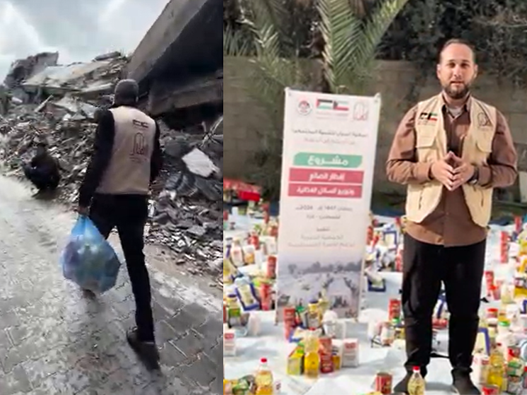 بإشراف جمعية البنيان للتنمية المجتمعية.. توزيع طرود غذائية في غزة - فلسطين مشروع افطار صائم البنيان